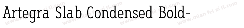 Artegra Slab Condensed Bold字体转换